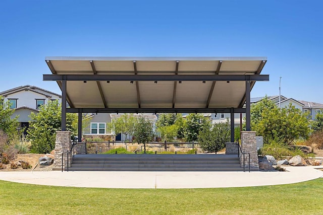 surrounding community featuring a yard