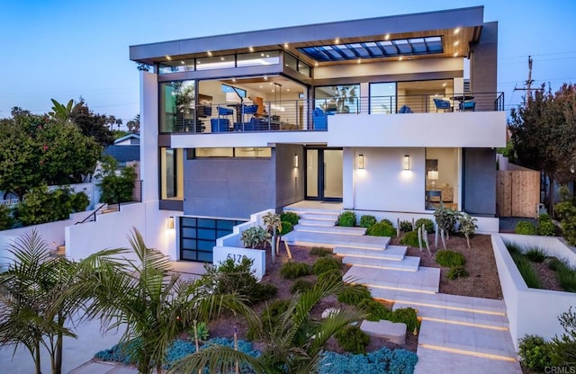 5170 Carlsbad Blvd, Carlsbad, CA 92008 - contemporary home with a balcony and stucco siding