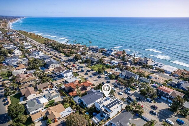 5170 Carlsbad Blvd, Carlsbad, CA 92008 - aerial overview of property's location with expansive beach and nearby suburban area