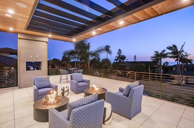 5170 Carlsbad Blvd, Carlsbad, CA 92008 - view of patio with a fire pit