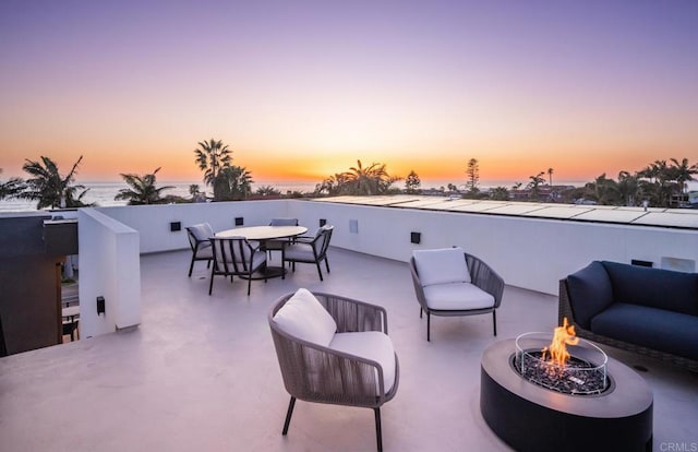 5170 Carlsbad Blvd, Carlsbad, CA 92008 - view of patio / terrace with an outdoor fire pit