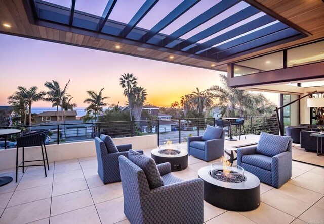 5170 Carlsbad Blvd, Carlsbad, CA 92008 - view of patio / terrace with an outdoor fire pit
