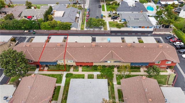 bird's eye view featuring a residential view