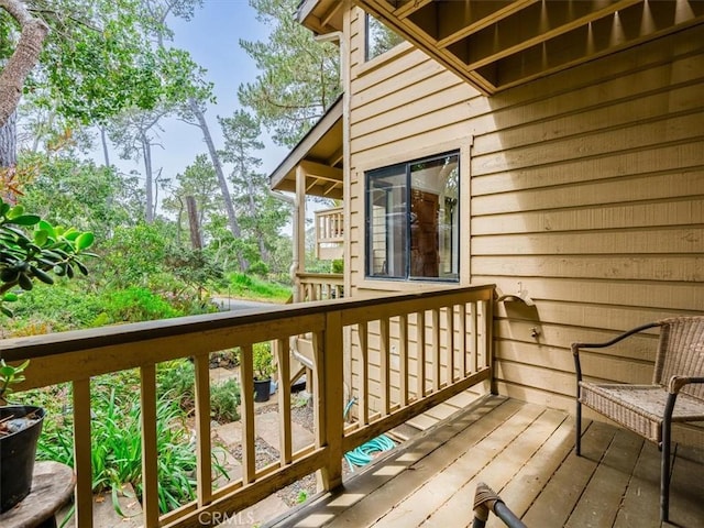 view of wooden terrace