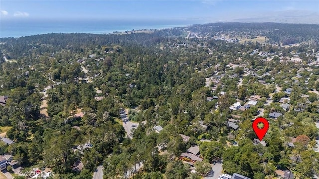 2320 Wilcombe Dr, Cambria, CA 93428 - aerial view of property and surrounding area featuring a forest