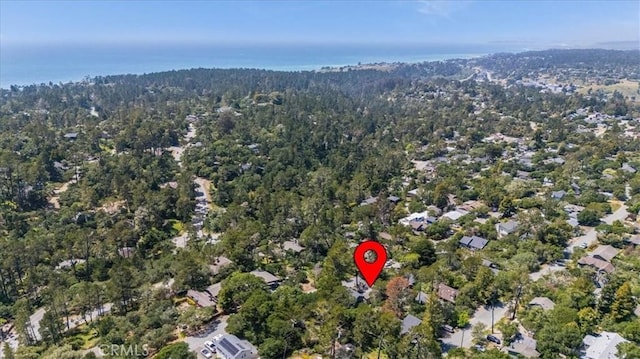 2320 Wilcombe Dr, Cambria, CA 93428 - aerial overview of property's location with a forest