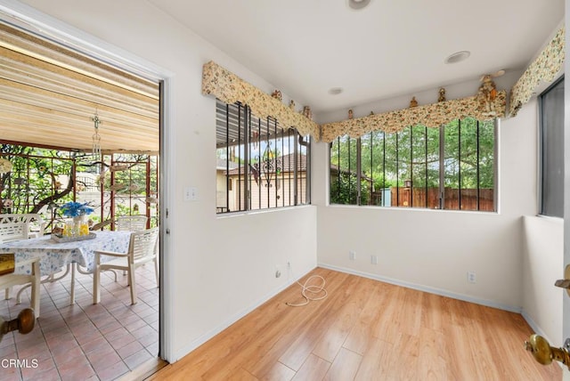 view of sunroom / solarium