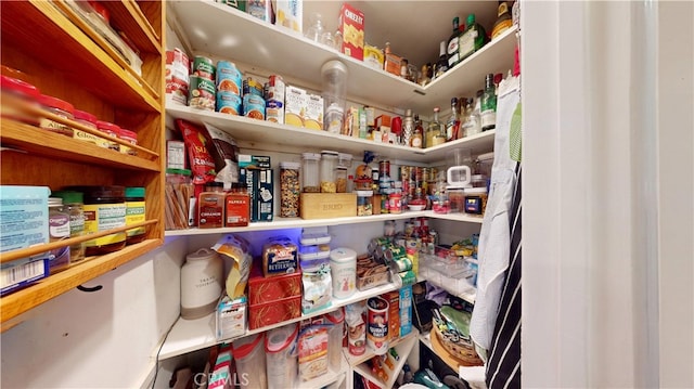 view of storage area