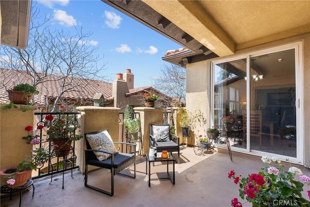 view of balcony