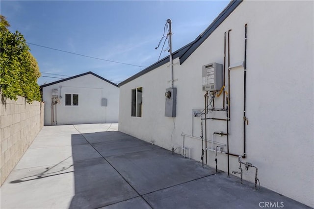 exterior space with fence