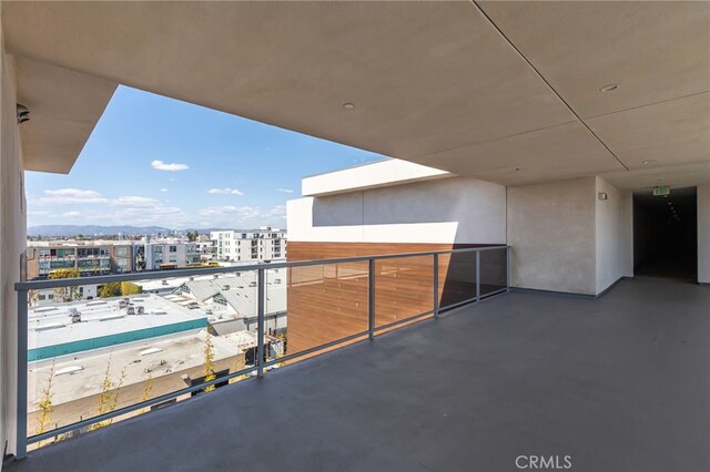 balcony with a view of city