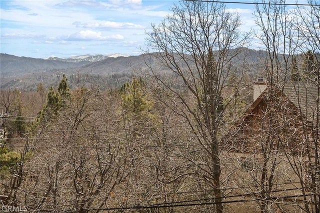 27994 W Shore Rd, Lake Arrowhead, CA 92352 - view of mountain backdrop with a forest