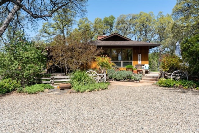 view of front of home with a porch