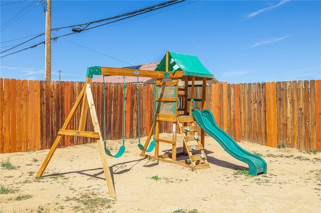 community playground featuring fence