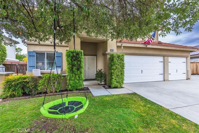 29567 Cool Meadow Dr, Menifee, CA 92584 - view of front of home with stucco siding, concrete driveway, and an attached garage