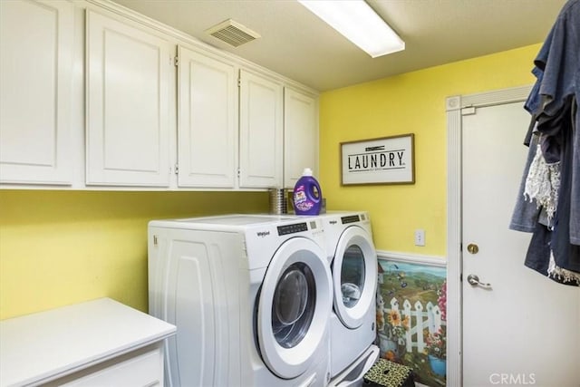 29567 Cool Meadow Dr, Menifee, CA 92584 - laundry area featuring cabinet space and washing machine and dryer