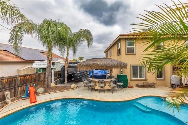 29567 Cool Meadow Dr, Menifee, CA 92584 - view of swimming pool with a patio area