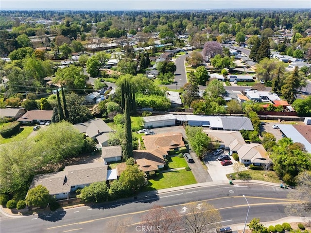 bird's eye view with a residential view