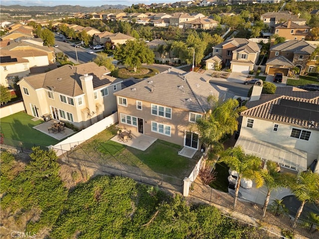 drone / aerial view featuring a residential view