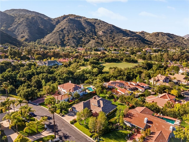 22316 Bear Creek Dr S, Murrieta, CA 92562 - aerial view featuring a mountain view and a residential view