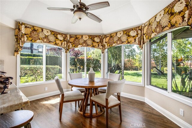 22316 Bear Creek Dr S, Murrieta, CA 92562 - sunroom with wood finished floors and baseboards