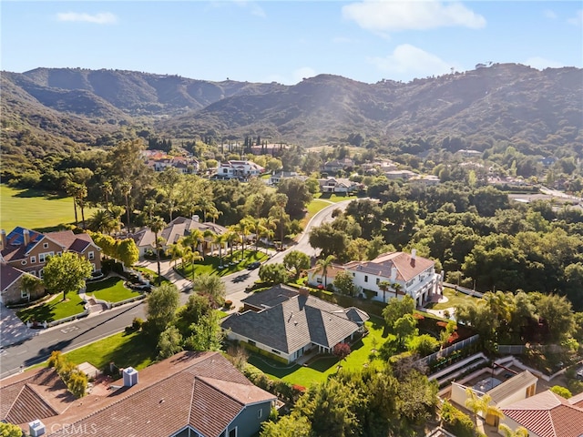 22316 Bear Creek Dr S, Murrieta, CA 92562 - birds eye view of property with a mountain view and a residential view