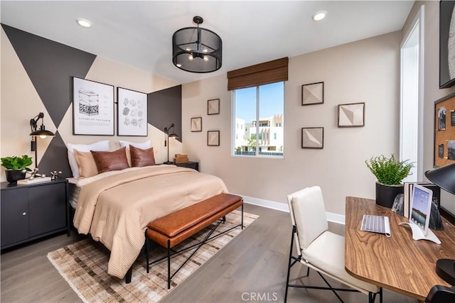 105 Great Park Blvd, Irvine, CA 92618 - bedroom with baseboards, recessed lighting, and wood finished floors