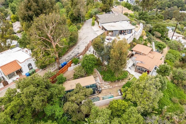 bird's eye view with a residential view