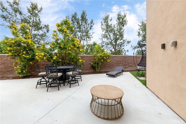 16015 Almond Ave, Chino, CA 91708 - view of patio / terrace featuring outdoor dining space and a fenced backyard