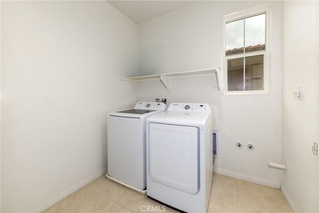 16015 Almond Ave, Chino, CA 91708 - washroom with light tile patterned floors, washer and clothes dryer, laundry area, and baseboards