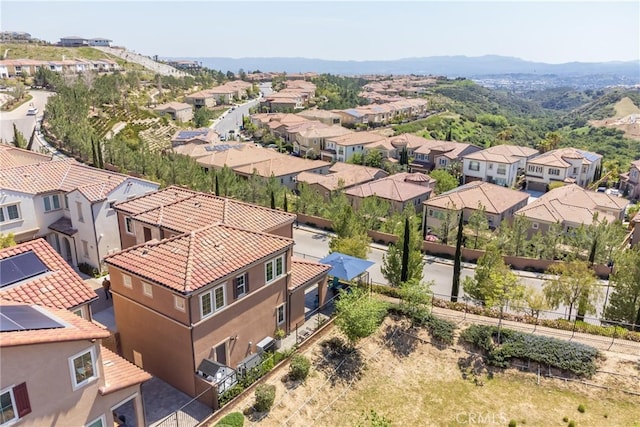 bird's eye view with a residential view