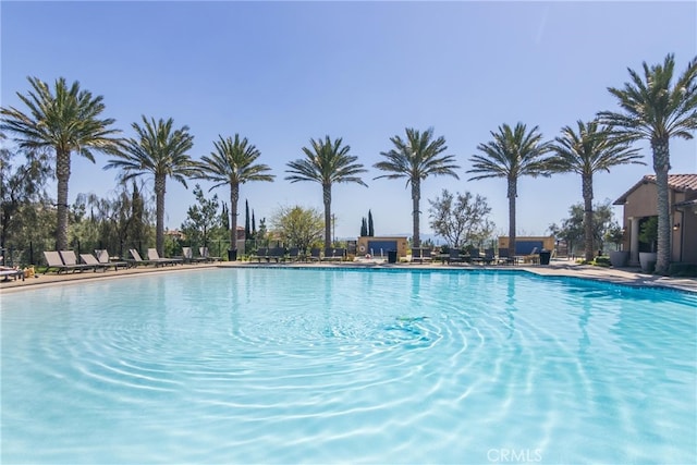 view of pool
