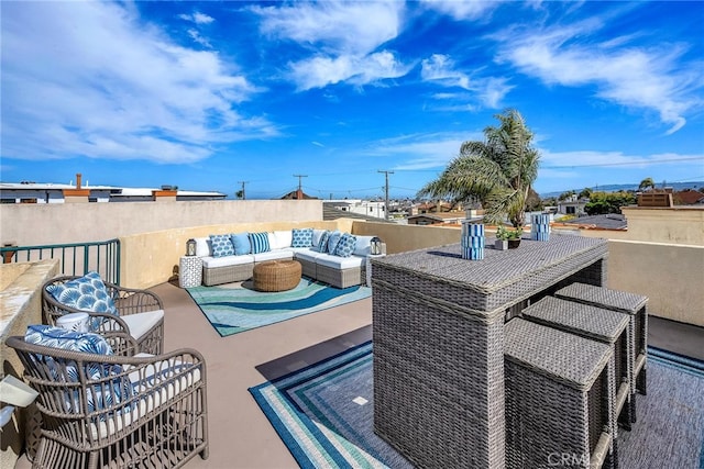 view of patio / terrace with outdoor lounge area