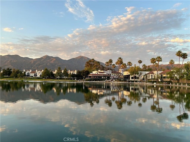 property view of water with a mountain view