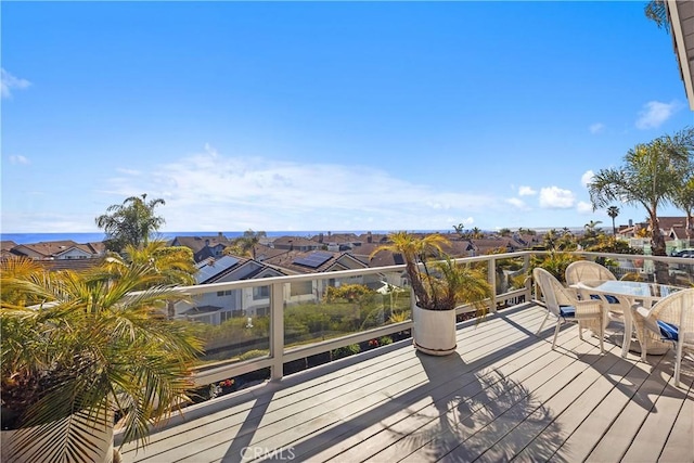 2107 Camino Laurel, San Clemente, CA 92673 - wooden terrace featuring a residential view and outdoor dining area
