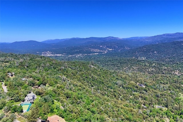 50366 Rd 420, Coarsegold, CA 93614 - drone / aerial view of a mountainous background and a heavily wooded area