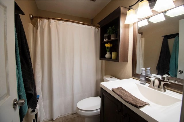 1284 William Mcgrath St, Colton, CA 92324 - bathroom featuring toilet, vanity, and a shower with shower curtain