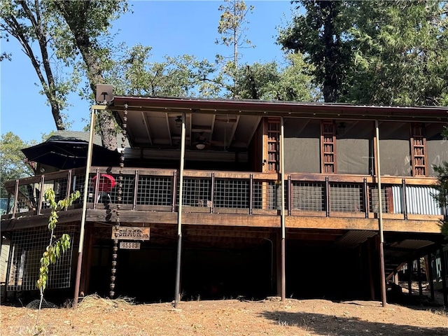 view of rear view of property