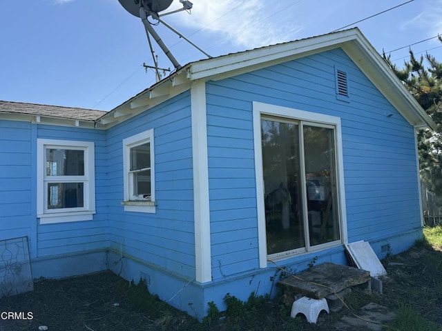 view of home's exterior