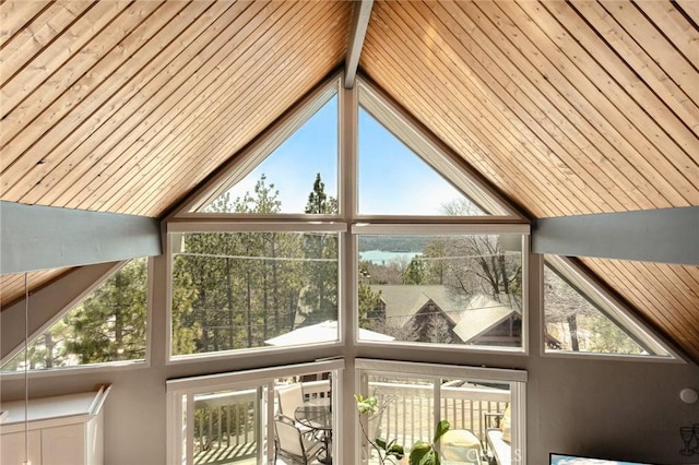 27482 Matterhorn Dr, Lake Arrowhead, CA 92352 - detailed view of wood ceiling