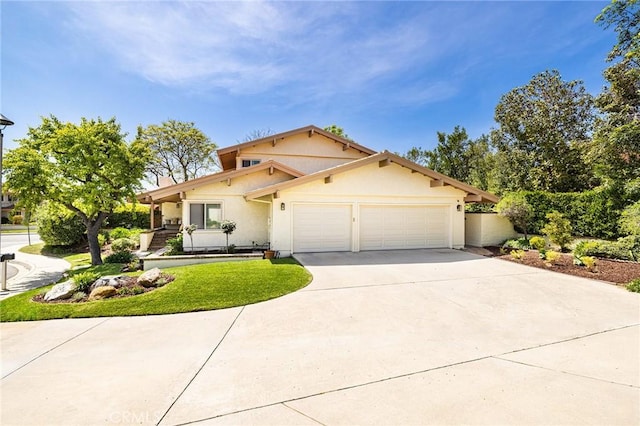 4054 Corte Cima, Thousand Oaks, CA 91360 - view of front of house featuring a garage, stucco siding, and concrete driveway