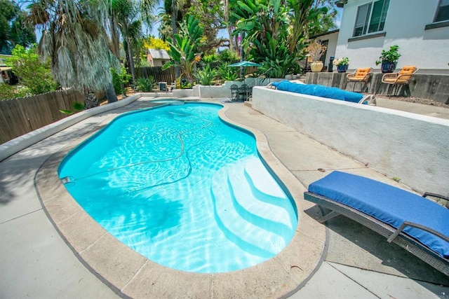 2821 Macdonald St, Oceanside, CA 92054 - view of swimming pool featuring a patio and a fenced backyard