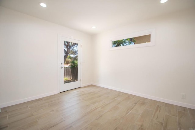 2821 Macdonald St, Oceanside, CA 92054 - spare room with recessed lighting and light wood finished floors