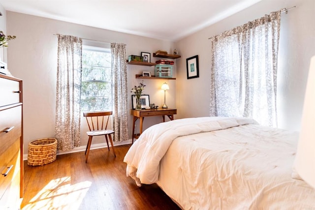 4640 Max Dr, San Diego, CA 92115 - bedroom with hardwood / wood-style floors and baseboards