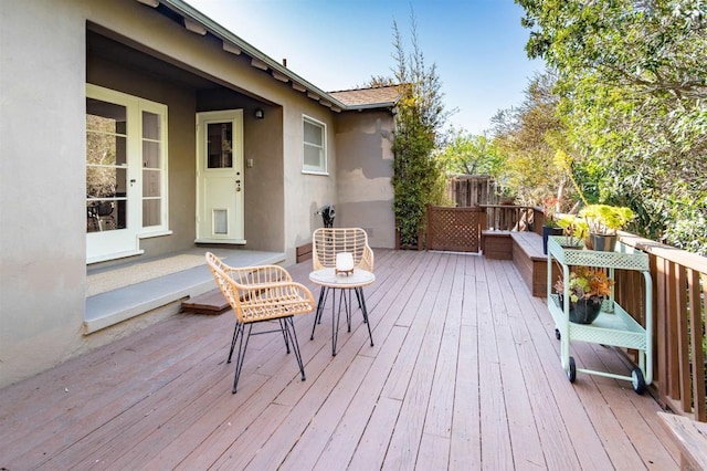 4640 Max Dr, San Diego, CA 92115 - view of wooden deck