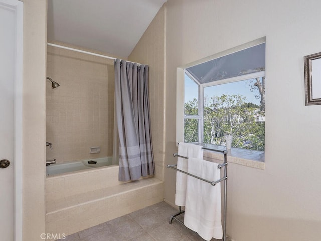 27275 Comba, Mission Viejo, CA 92692 - bathroom featuring shower / bath combination with curtain and tile patterned flooring