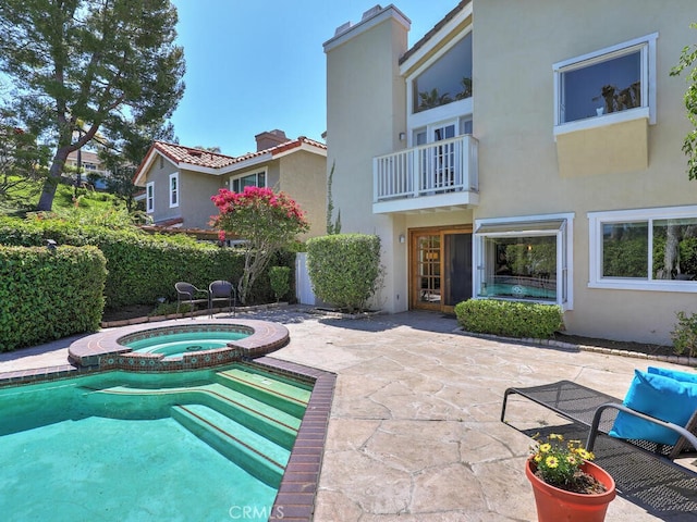 27275 Comba, Mission Viejo, CA 92692 - view of swimming pool featuring an in-ground hot tub and a patio area