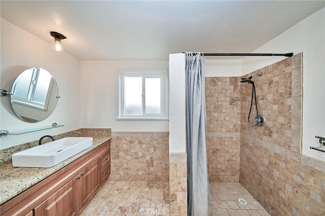 19910 Cantara St, Winnetka, CA 91306 - full bathroom featuring a tile shower and vanity