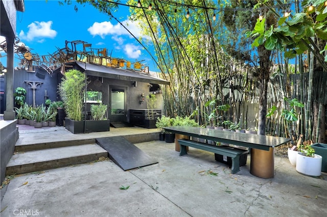 801 E Edgeware Rd, Los Angeles, CA 90026 - view of patio featuring fence
