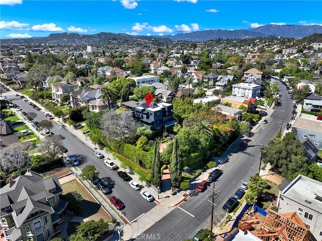 801 E Edgeware Rd, Los Angeles, CA 90026 - aerial perspective of suburban area with a mountainous background